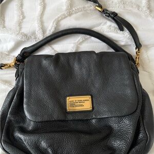 Marc Jacobs Black Leather Shoulder Bag